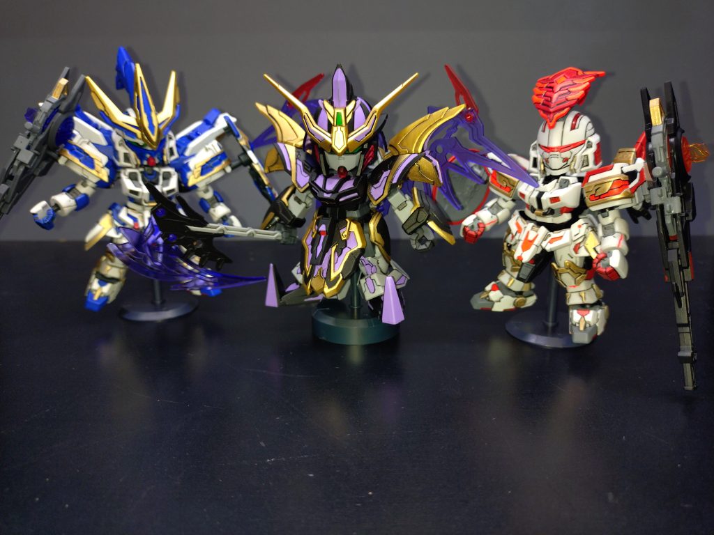 夏候惇、夏侯淵と。ブルーウイングコーポレーションの三人揃い。