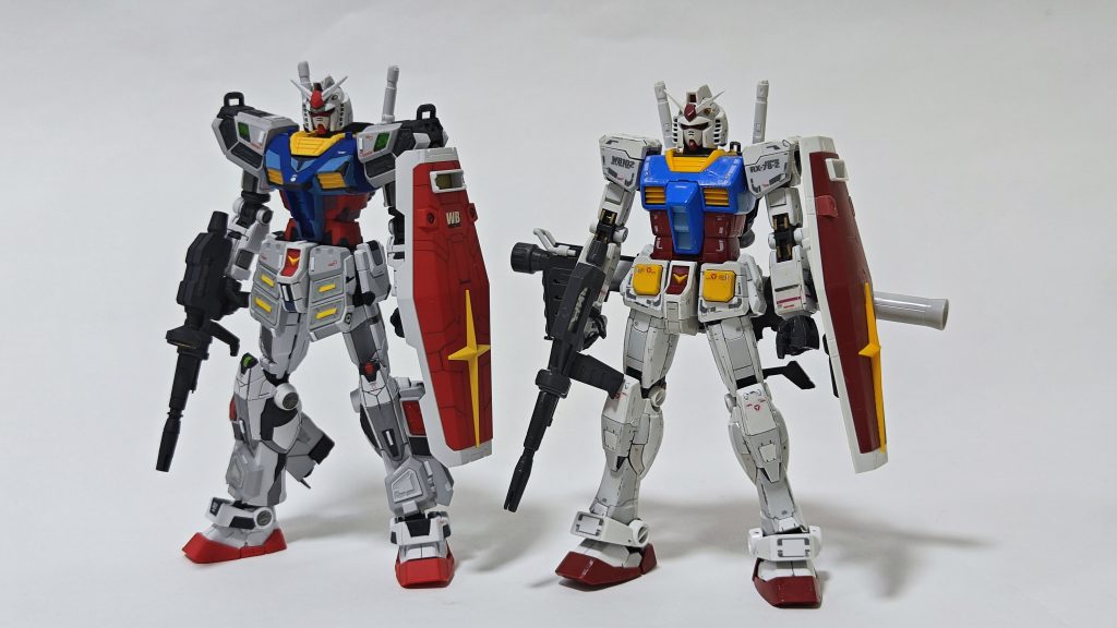 RG(ver1)と比較遜色ない密度!RG①も良いキットだけど、いま見ると少し…?