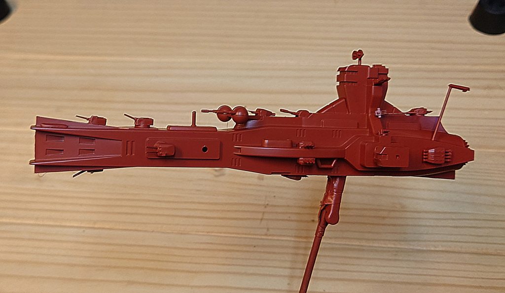 ウォーターラインシリーズの艤装パーツを使ってのプチ改造、やってみたかったので満足しております。やっぱりベストメカコレクションの戦艦は良いですねぇ♫