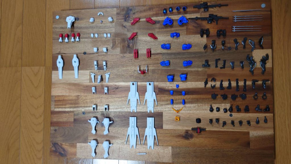 内部フレームは、黒鉄色を塗りました。