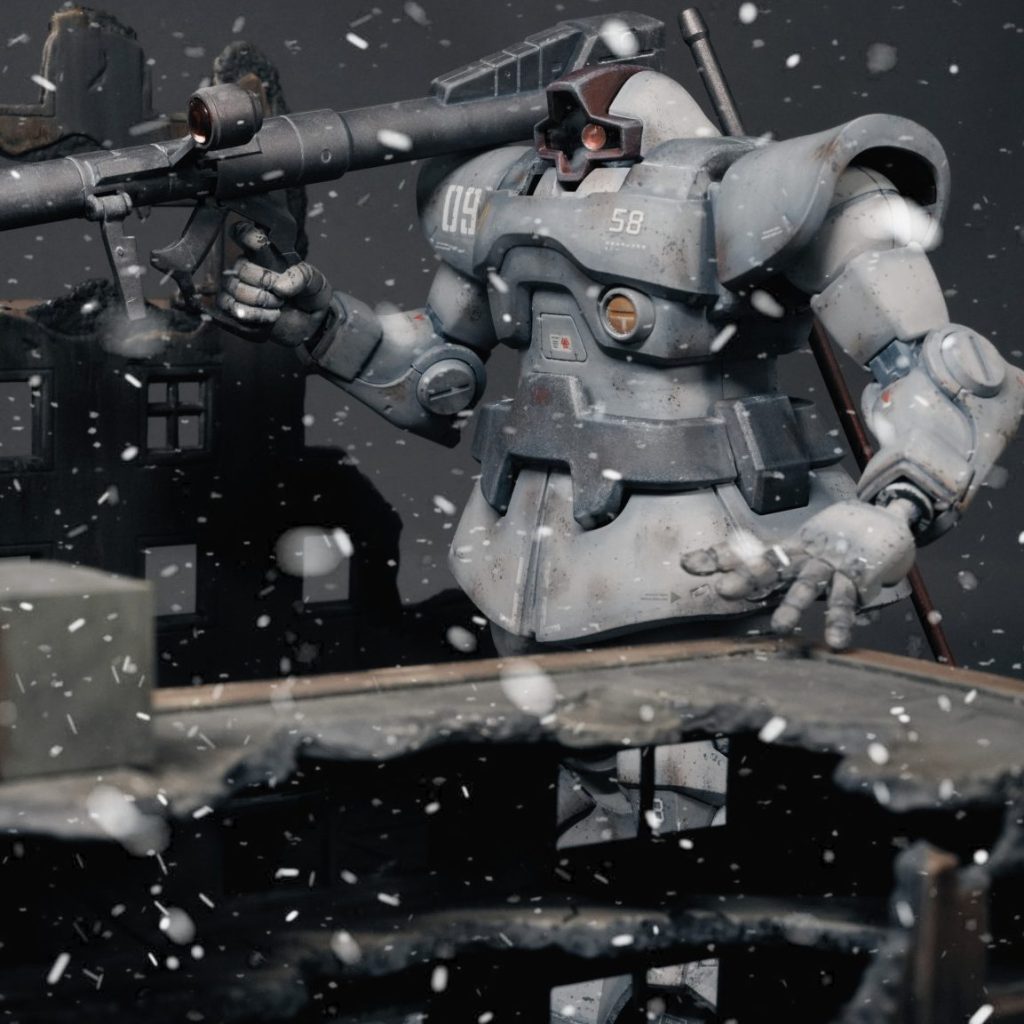 HGUC ドム』 寒冷地仕様カラー｜bossbossさんのガンプラ作品