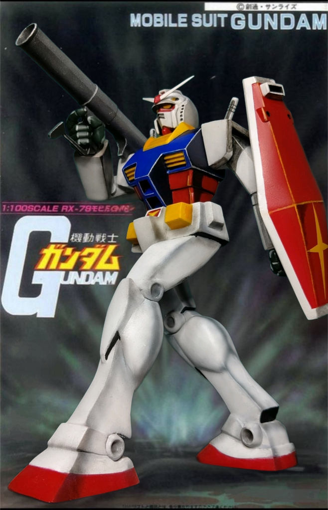 旧キット1/100 箱絵ガンダム