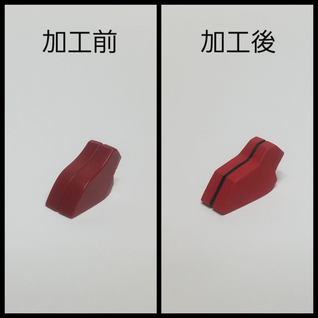 ・腹部パーツの形状変更AOZ(建機版)ならこうかな~と角形に処理。元のパーツをある程度削り込んでからプラ板を貼って整形。形状にはこだわりました。 ・カラーリングZ本編のアムロ機と差別化するべく、AOZのネモ・カノン(一般機)や鹵獲アッシマーを参考にしました。関節のグレーや胸のダクト、武器は成形色のままです。