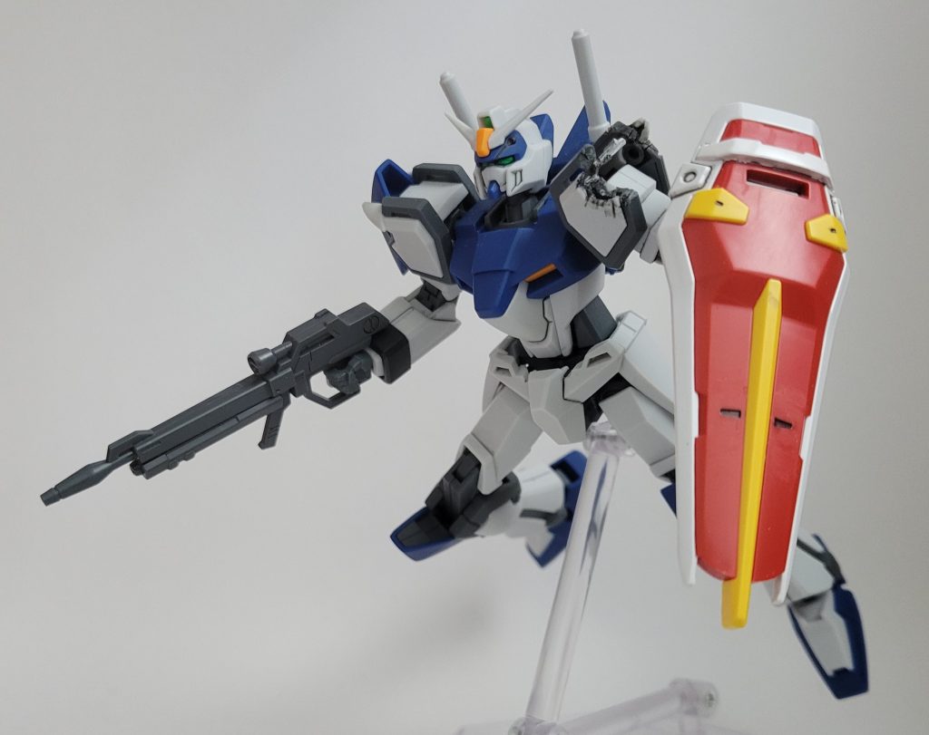 デュエルのパーツがいくらか余ってたので……AAで補給を受けた状態も再現できる肩アーマーも作成。