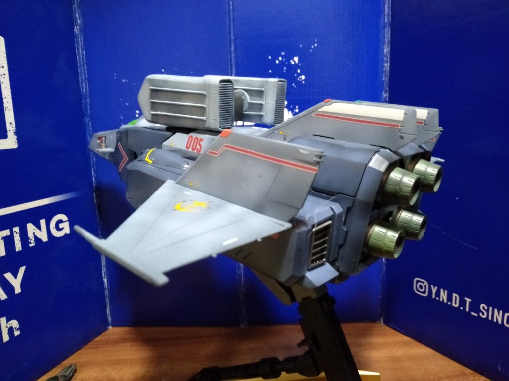 ＭＧ Ｇファイター爆撃型 スレッガー・ロウ機 リアルタイプカラー(MG Gアーマー改造)　–7枚目/制作者：猫親父