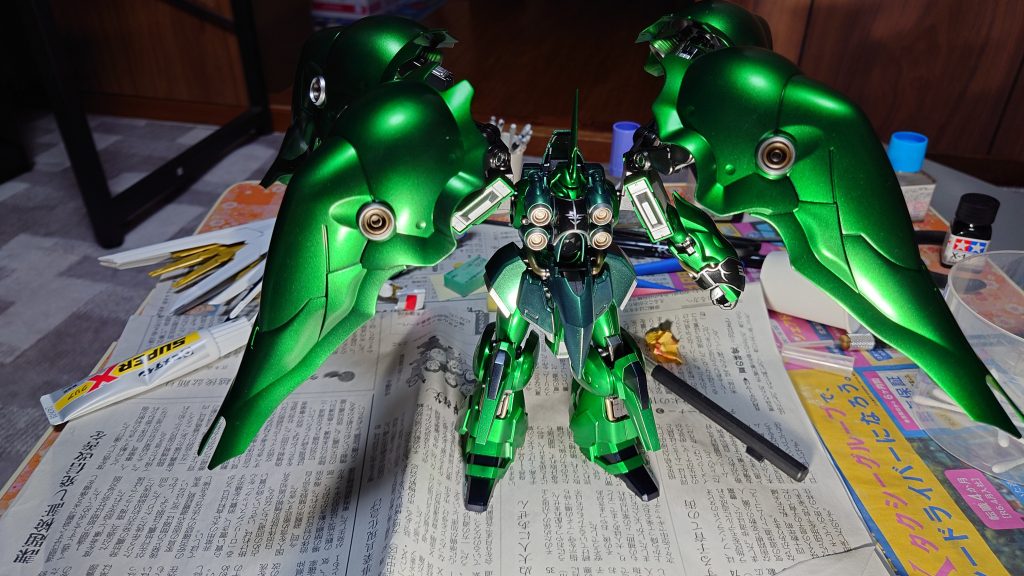 個人的に満足の出来になりました。パーツが大きいので0.5Mのハンドピースが使えればよかったのですが、コンプレッサーの容量が小さいので断念。今年中にタミヤのパワーコンプレッサー導入したいですね。