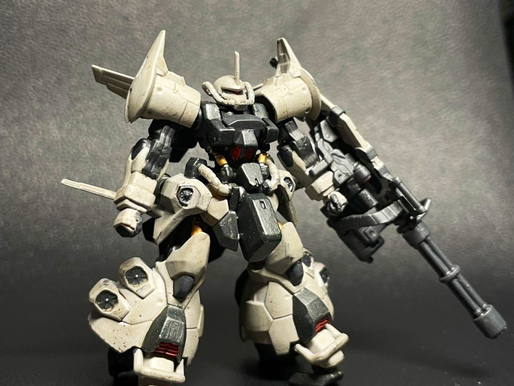 ガンダムアーティファクト グフフライトタイプ 筆塗り全塗装
