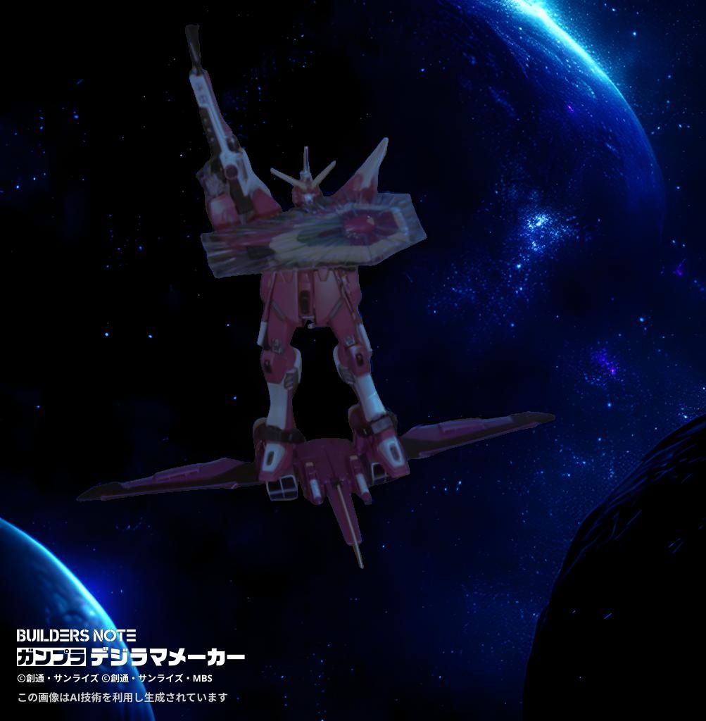 背中のファウトムは分離可能！ビームシールドのエフェクトパーツも付属！