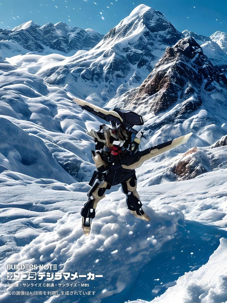 背中のバインダーはヴィントドルヒと繋げることで2振りの長剣フリューゲルメッサーに変形！