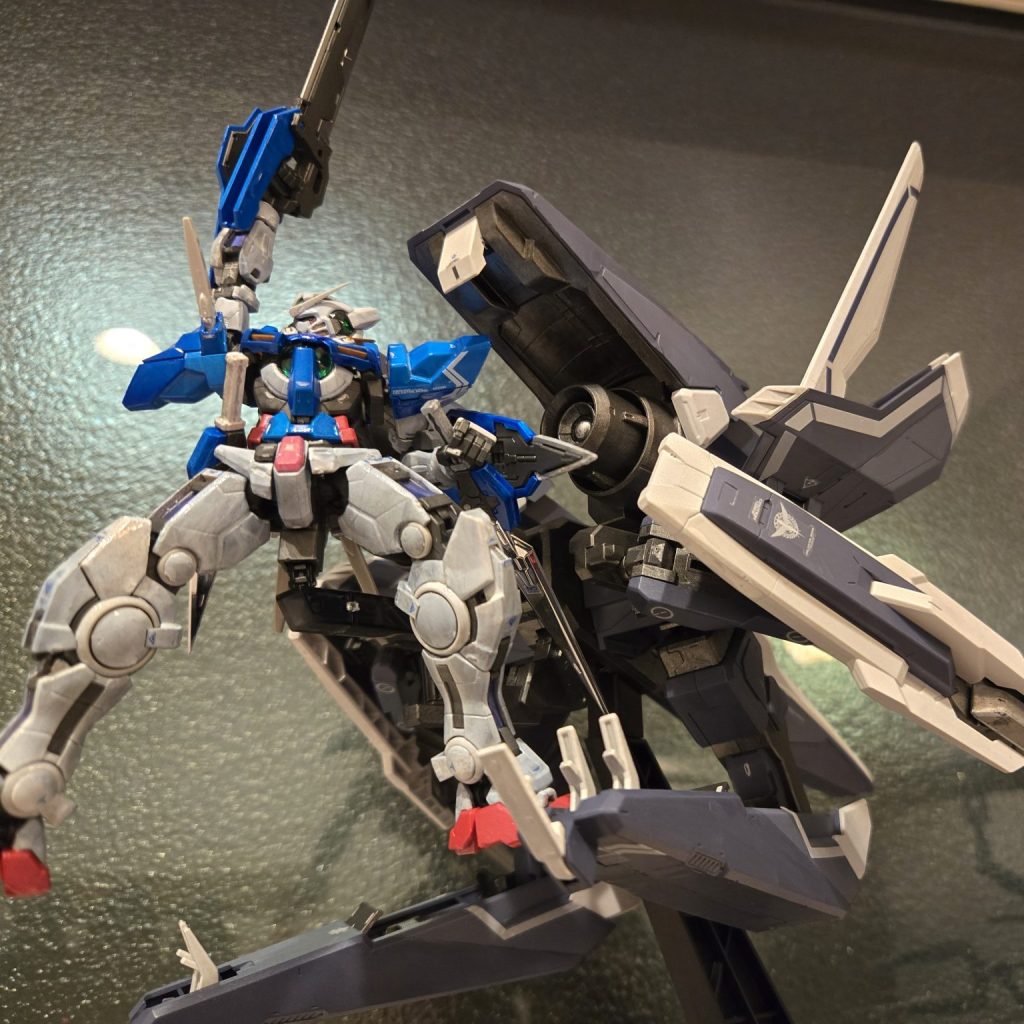 GMアームズ　RGエクシア　完成品　全塗装 gnアームズ RGエクシア 完成品 全塗装 - メルカリ