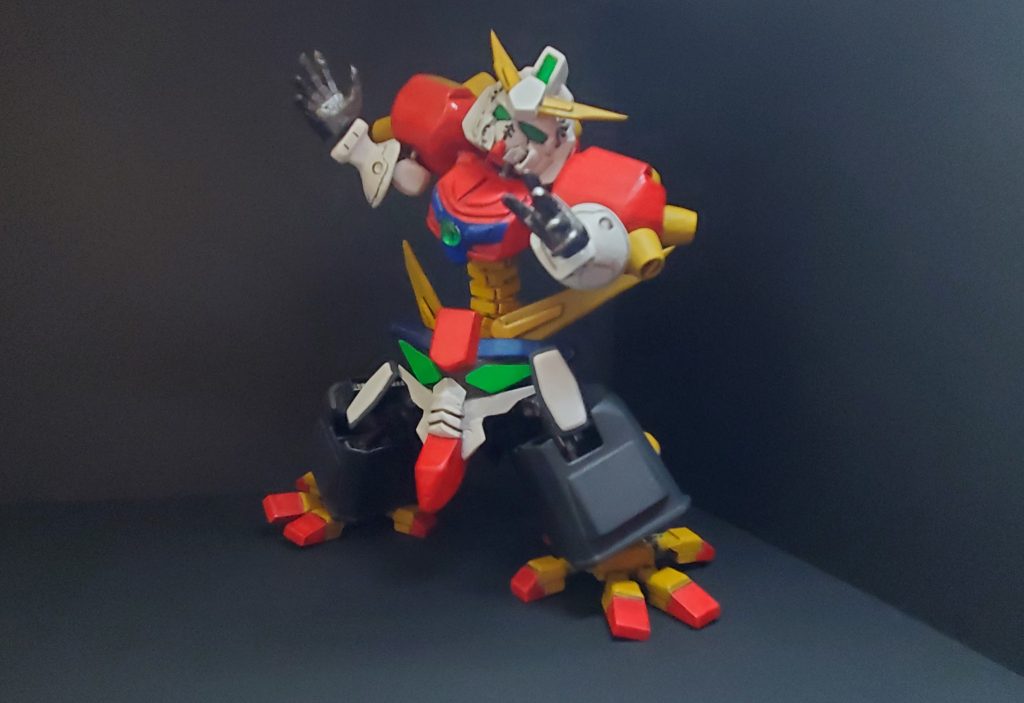 旧キット？のデビルガンダムを昔は持っていたのですが子供ながらに「 BB戦士より全然動かない。」なんて思ったことだけはしっかり覚えておりましたので作業工程が増えすぎない＋なるべく可動範囲を広げたつもりです。手抜きという名のオリジナリティ