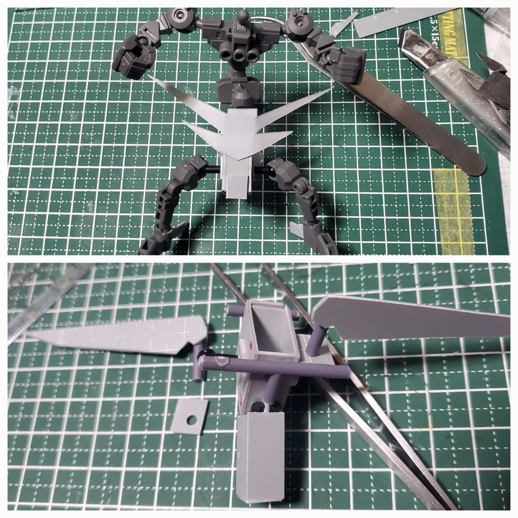 初めての経験でしたが、プラ板カットってパキッと折れて気持ちいいですね（ 慣れるまでは…）