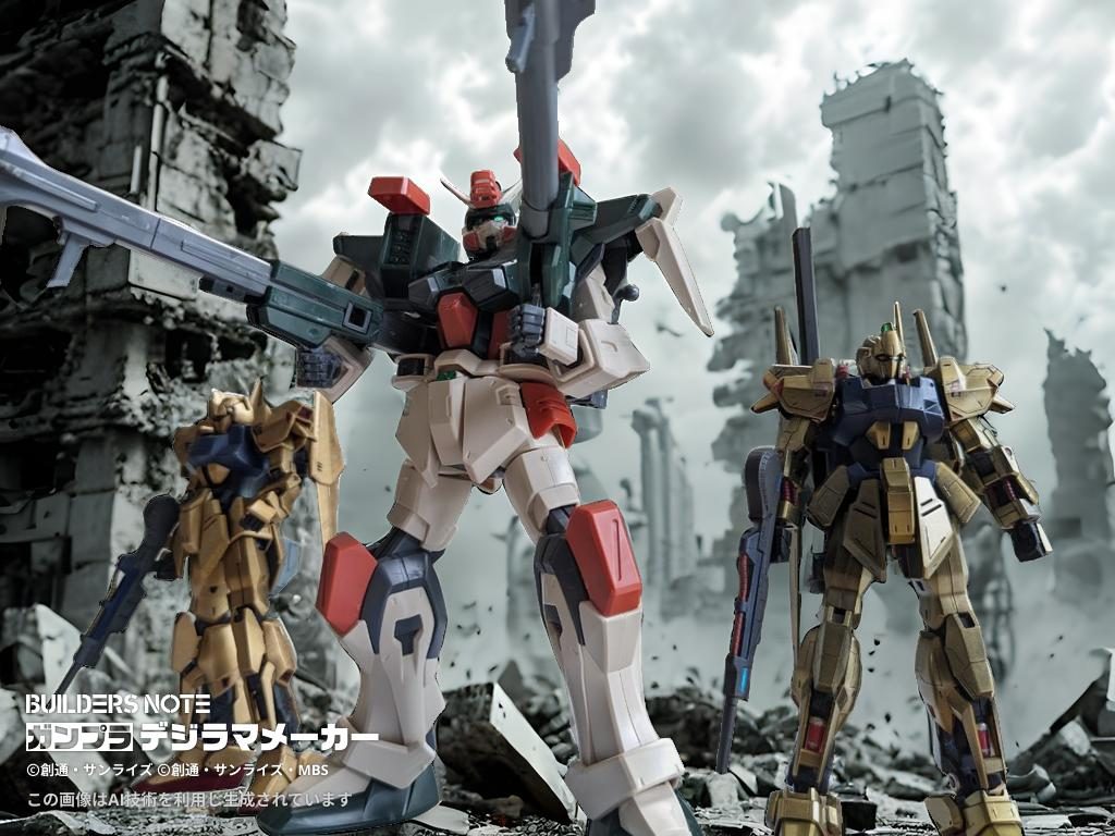 飲み会の時についてくる小さなガンプラ仲間がおりまして、その子とみんなで品評会をしました。将来有望です!!