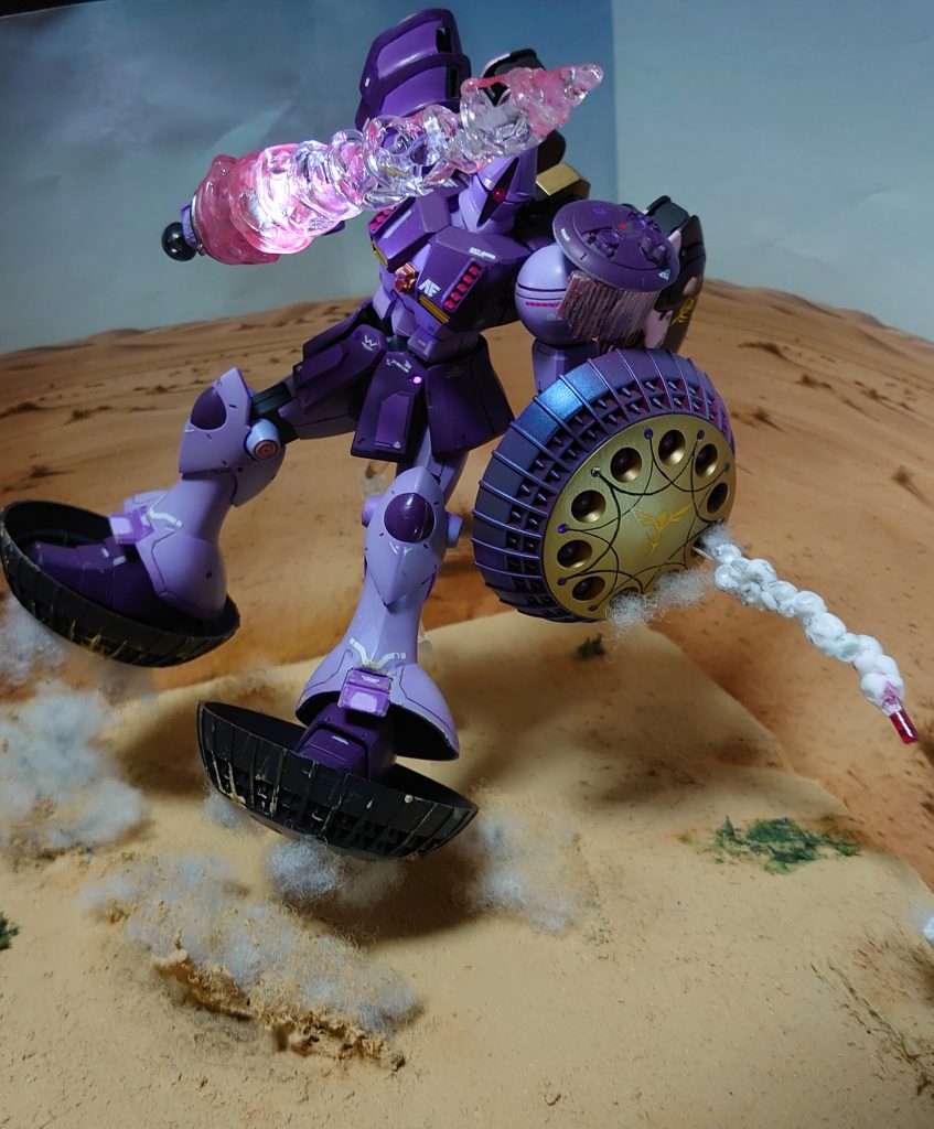 オプションパーツのシールドを使いたくてホバーにしたら砂漠が映えそうだったので初の土台作り