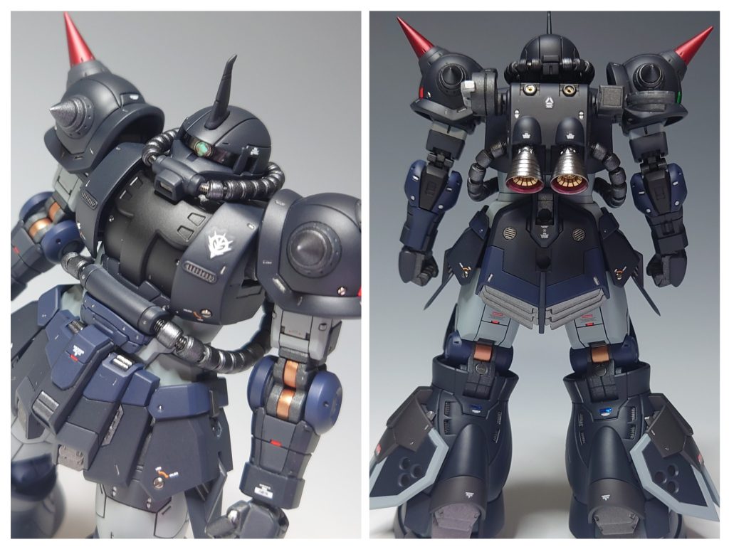 各所メタルパーツ、0.5mmのスチールボールを使用してディテールアップしています。