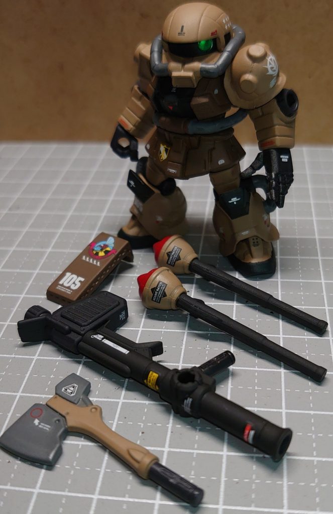 アンサンブルのザクのシールドをどれだけ可愛くできるかに力を注いでましたw