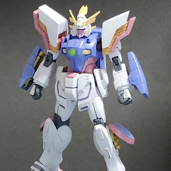 シャイニングガンダム　筆塗り部分塗装