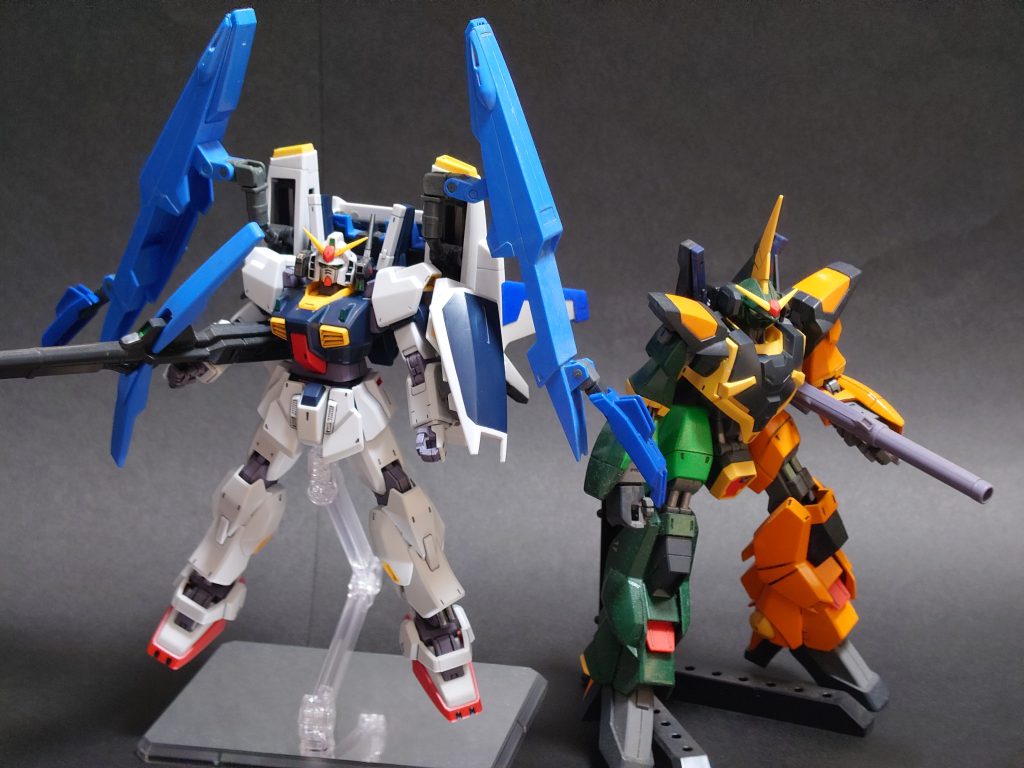 昔作ったオリジナル　バージムとツーショットまさに主人公機って感じでイイ！！