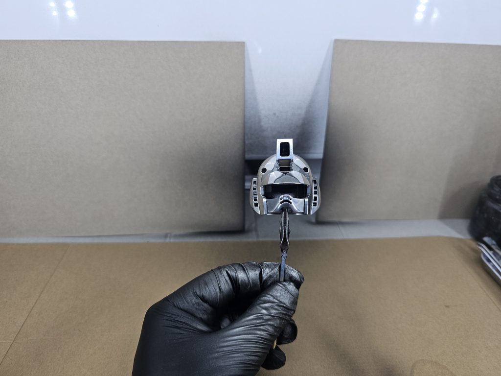 プラスプーンに吹くのは比較的簡単でしたが、キットで挑戦するのは初だったので、イマイチな出来😢下地ヌルテカに塗ったんですが甘かったか🌀