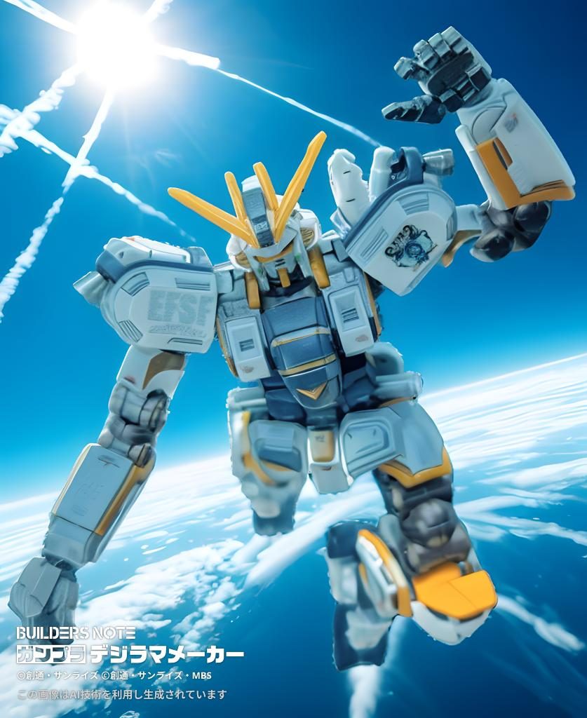 空中シーン②✨️(イラスト集にもあったサーベルを抜く瞬間です)