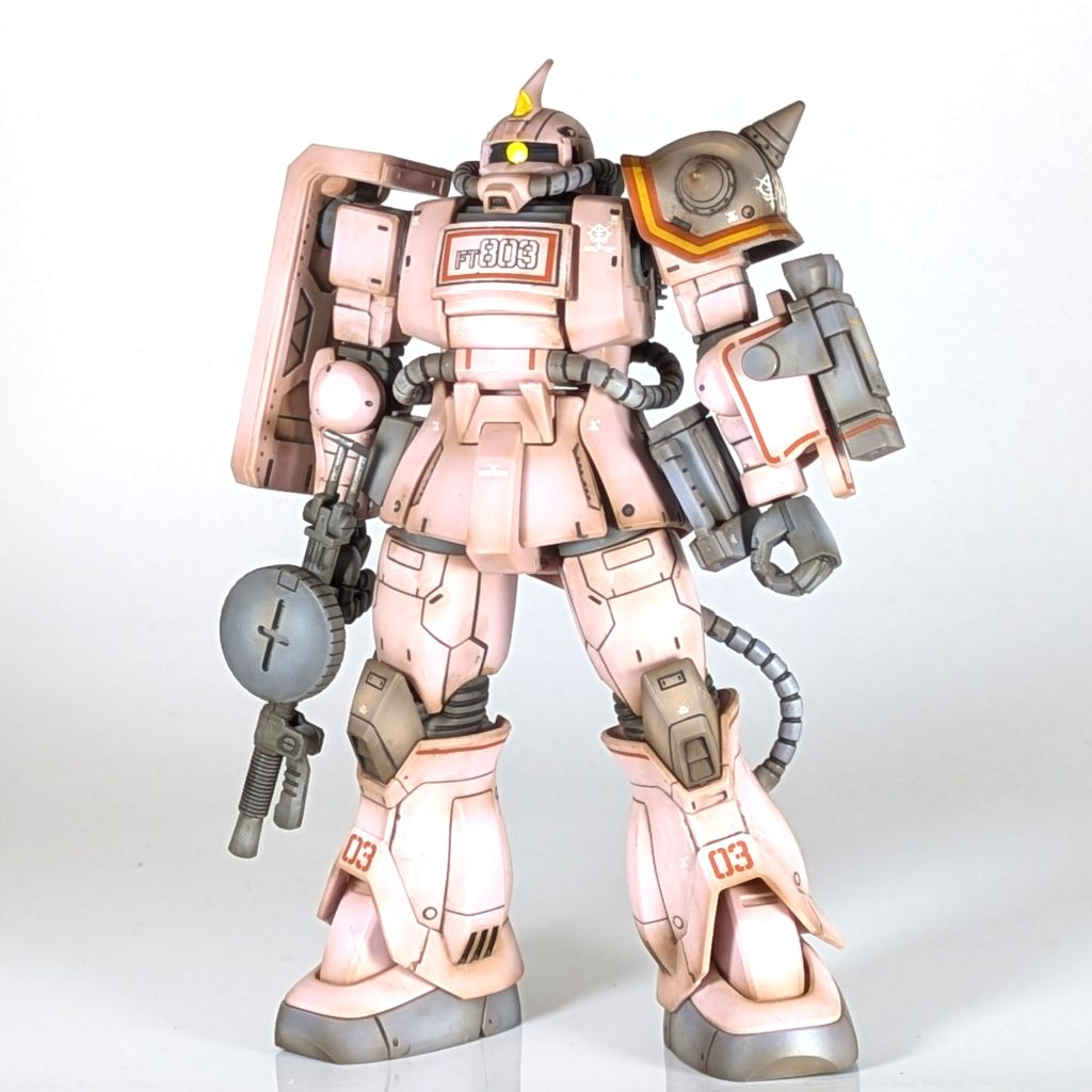 MS-06Dザクデザートタイプ　ピンクパンサー部隊仕様