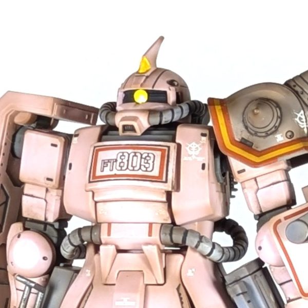 MS-06Dザクデザートタイプ　ピンクパンサー部隊仕様