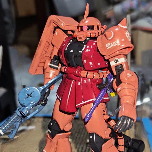 HGUCのリヴァイブしたシャア専用ザクです😊