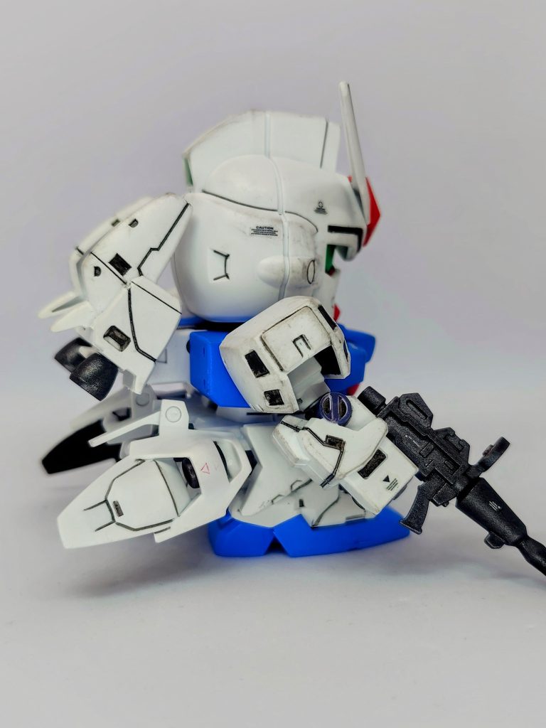 後ろは見えないのでデカールも無し!でもバーニアだけは塗ってあります(zaku-kao4)