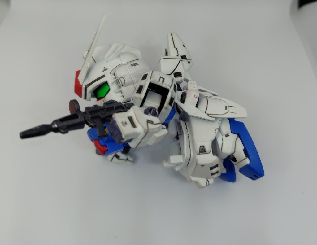 かなり無理矢理な姿勢で合体してます(gundam-kao2)