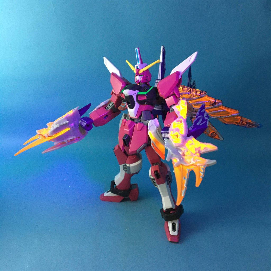 HGCE×SDW HEROES インフィニットジャスティスガンダム龍式 (HGCE×SDW HEROESコンパチブル完成品）(HGCE ∞Justice Gundam Type Dragon)