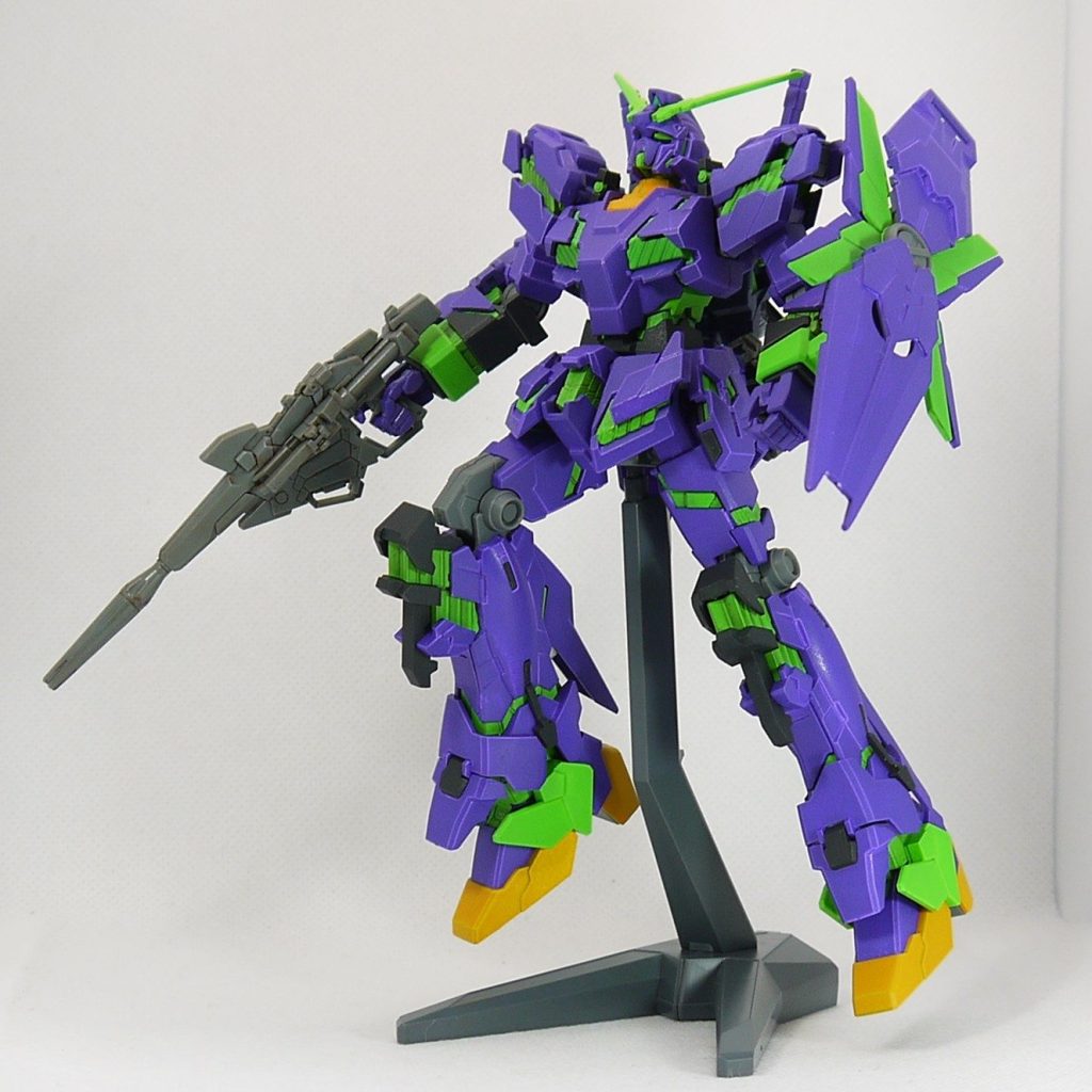 HG 1/144 ユニコーンガンダム（デストロイモード）／エヴァンゲリオン初号機カラー