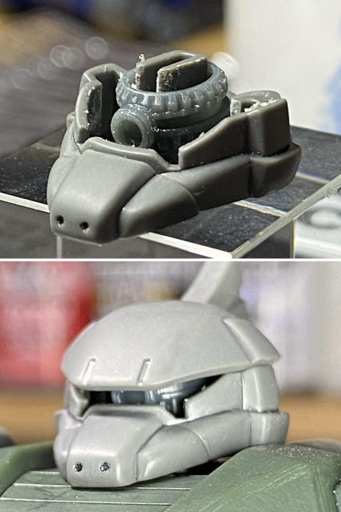 モノアイは、再生工場さんのカメラレンズパーツを使用してます。