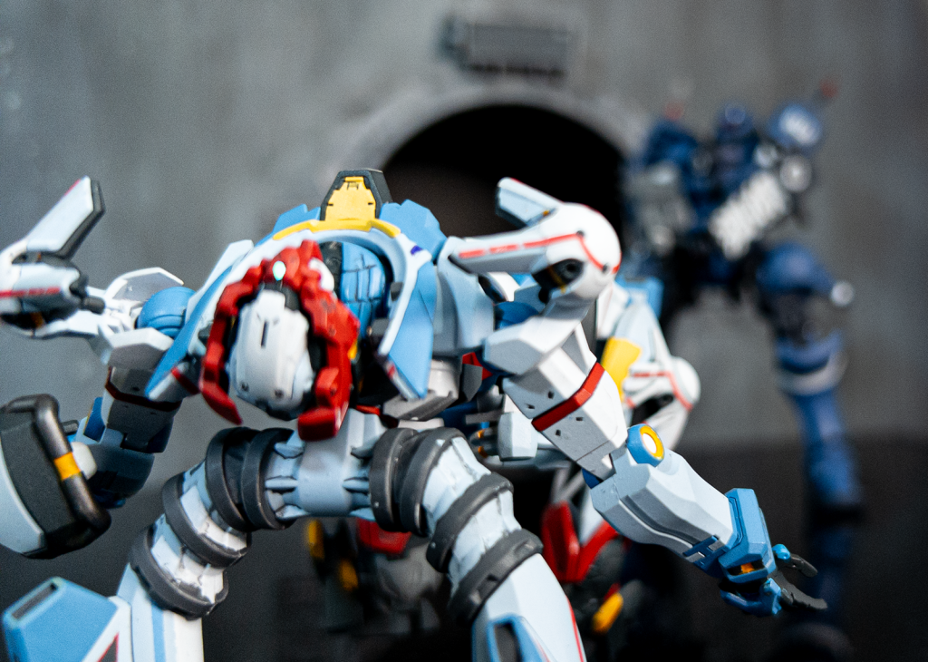 エヴァ風味強めのロック解除シーンを再現展開前の頭も付いてて気軽に差し替え出来るのいいですねぇ☺️