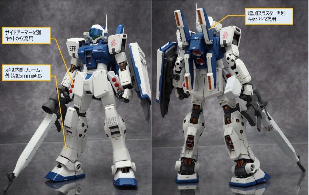 MG 1/100 ジムスナイパーⅡ オリジナルエース機【ホワイトディンゴ隊】–8枚目/制作者：FUZITAKU