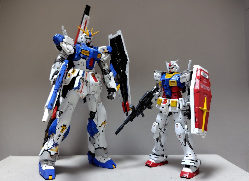 RG ガンダムVer2.0と一緒に。