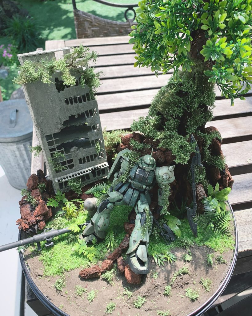 RG ZAKUⅡ Diorama Nier風