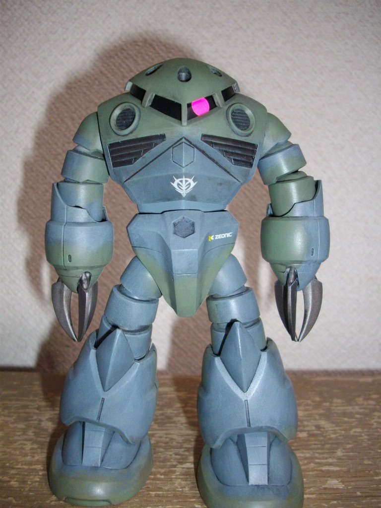 HGUC ズゴック　アクリルガッシュ筆塗り–2枚目/制作者：とも世