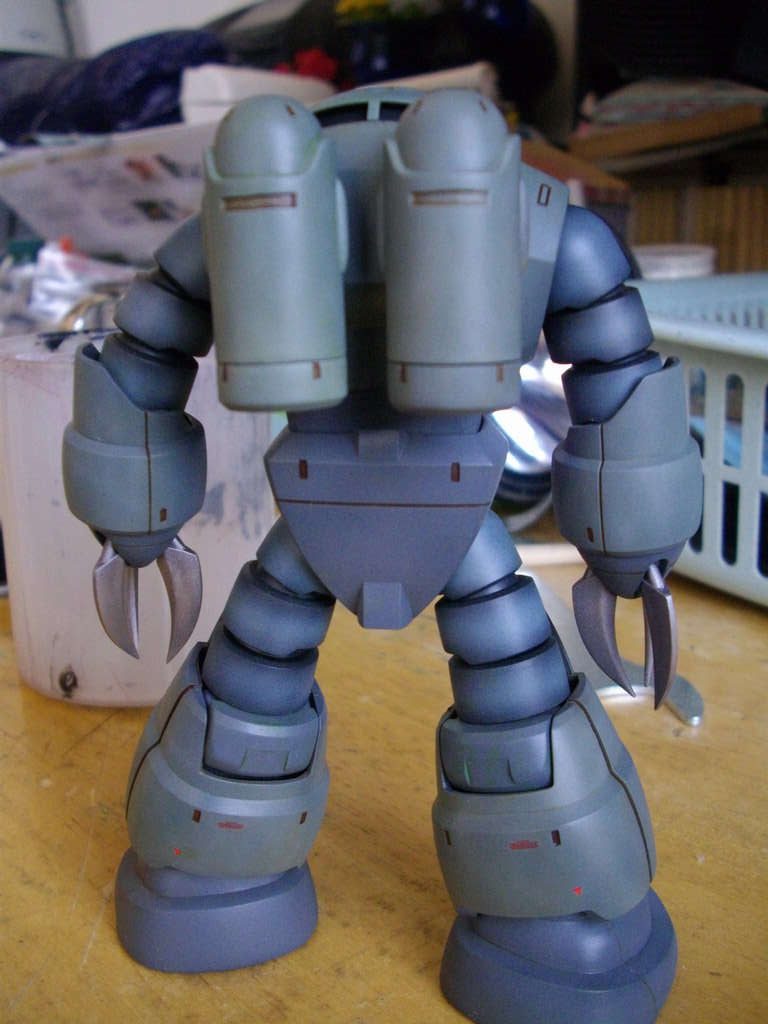 HGUC ズゴック　アクリルガッシュ筆＋エアブラシ、モノアイクリア化–2枚目/制作者：とも世