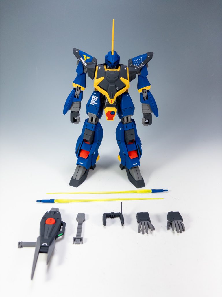 と言うわけで、HGUCバーザムでした!不思議なデザイン、構造なので新鮮な気持ちで組めました(笑)見慣れていくうちに、段々とカッコよく見えてくる、そんなスルメ系MSですね。