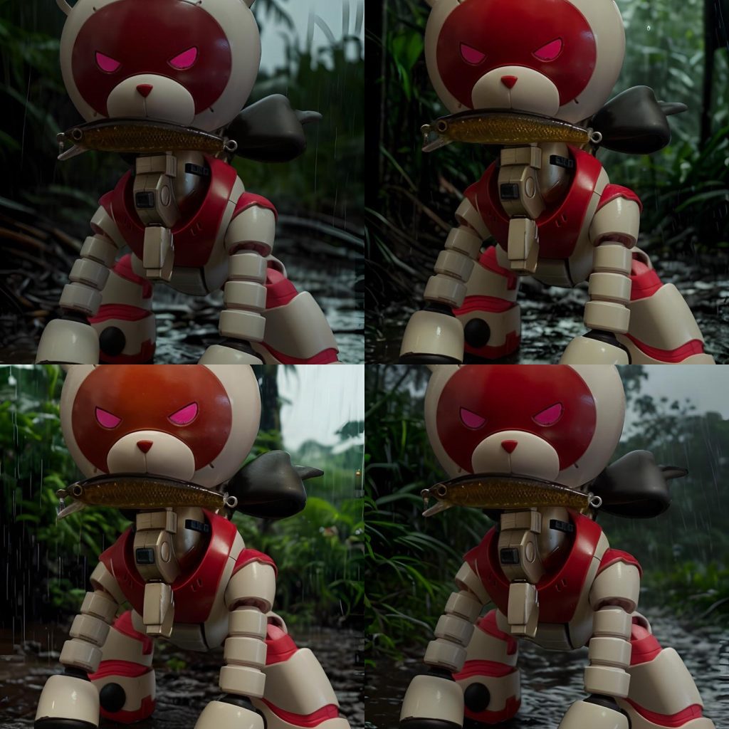 デジラマ…カラーリング的に熊の木彫り感なしですが狂犬感はある?