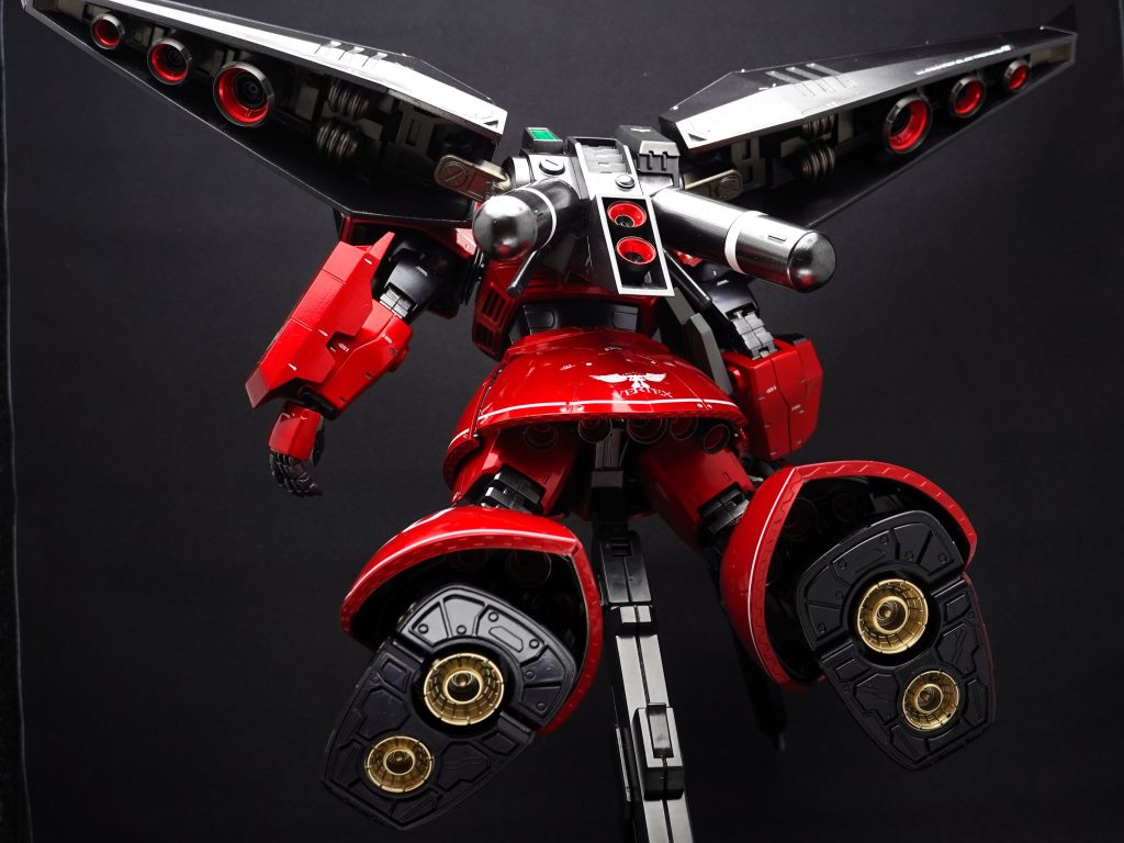 ウェルテクスプロジェクトや右肩のFSSエンブレムは自作デカール。ピータッチでの製作法を過去に教えていただいて。初めてやってみましたがすごい精度で出来ました。もうデカールも買わんでいいんじゃ…w