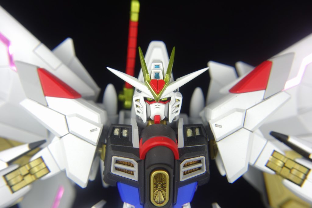 HGマイティーストライクフリーダムガンダム頭部改造版