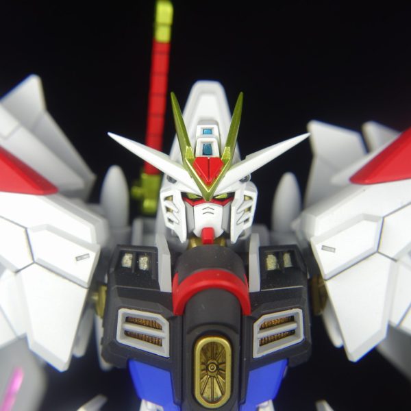 HGマイティーストライクフリーダムガンダム頭部改造版