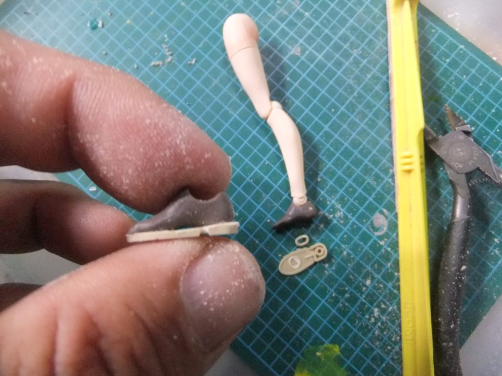 シューズは30MSの裸足パーツとソールを削って丁稚あげました😁最後迄お付き合い頂きましてありがとうございます✨