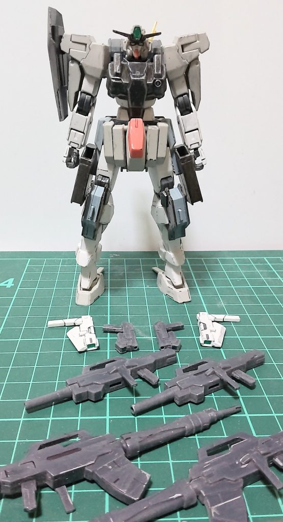 最後に全手持武装一覧、歩く武器庫ですね。 見て頂きありがとうございます(zaku-kao5)