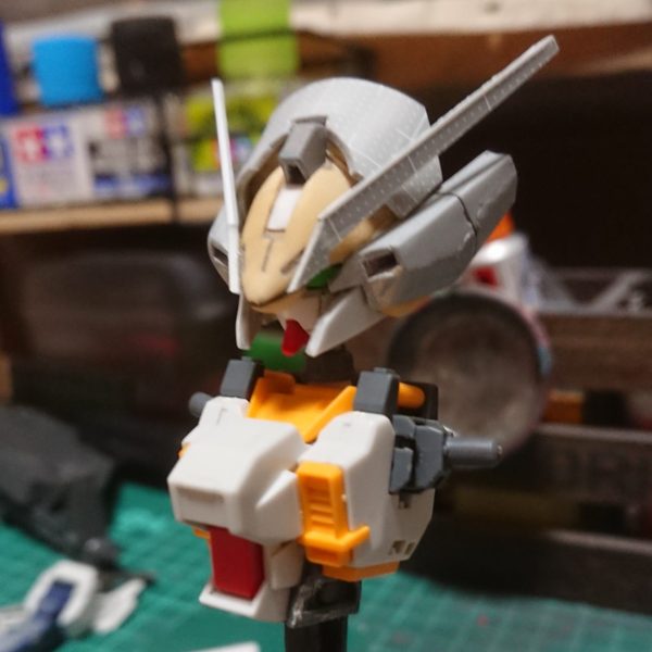 まだまだですが作ってますミキシングパーツとしてこの顔使いたくて😅顔、胴体まで作品予定（1枚目）