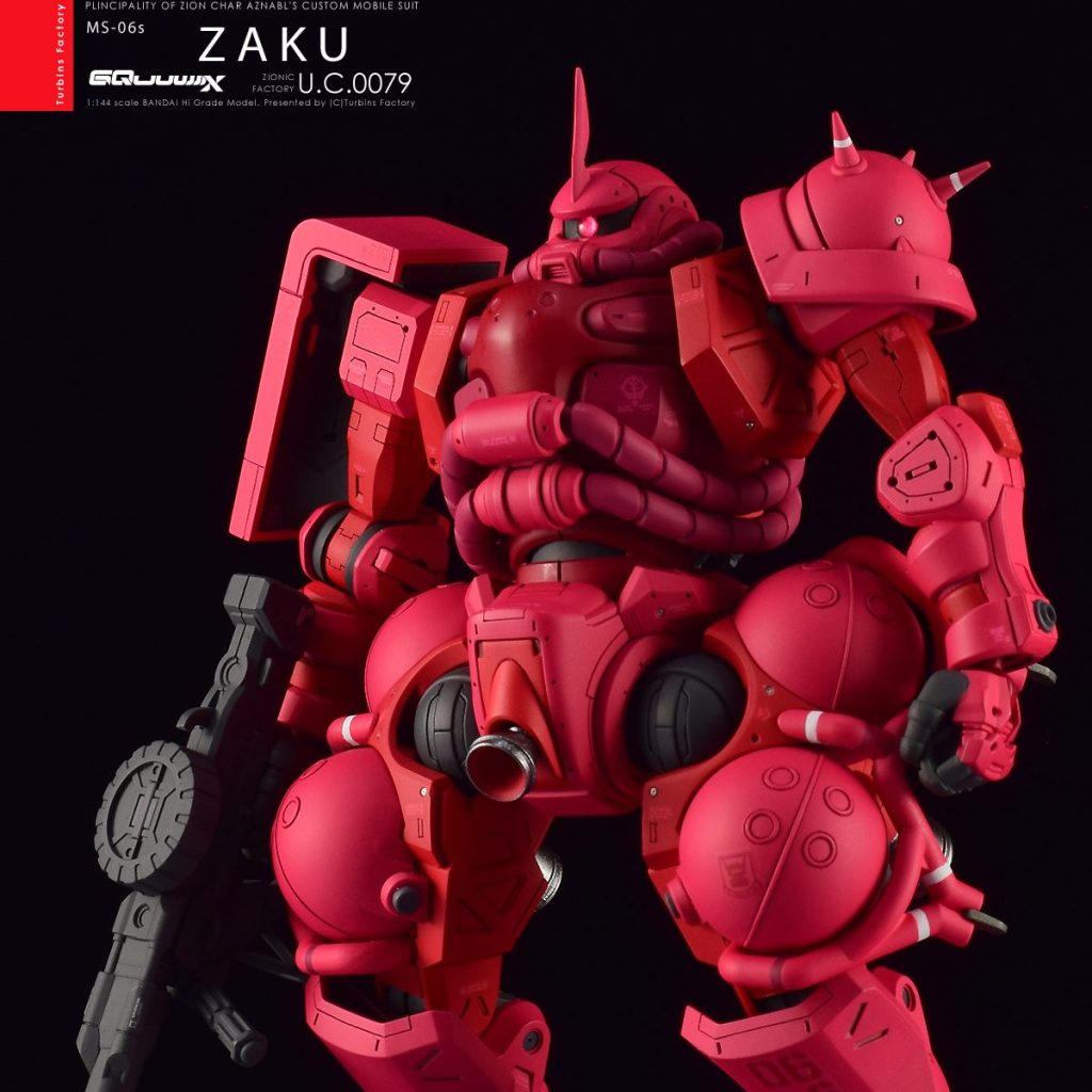 新作商品 GQuuuuuux シャア専用ザク｜TurbinsFactoryさんのガンプラ作品 機動戦士ガンダム