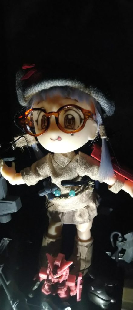 不意に  お嬢に  メガネ　を　実装　しろと  ガンダムが言っている  笑  　  