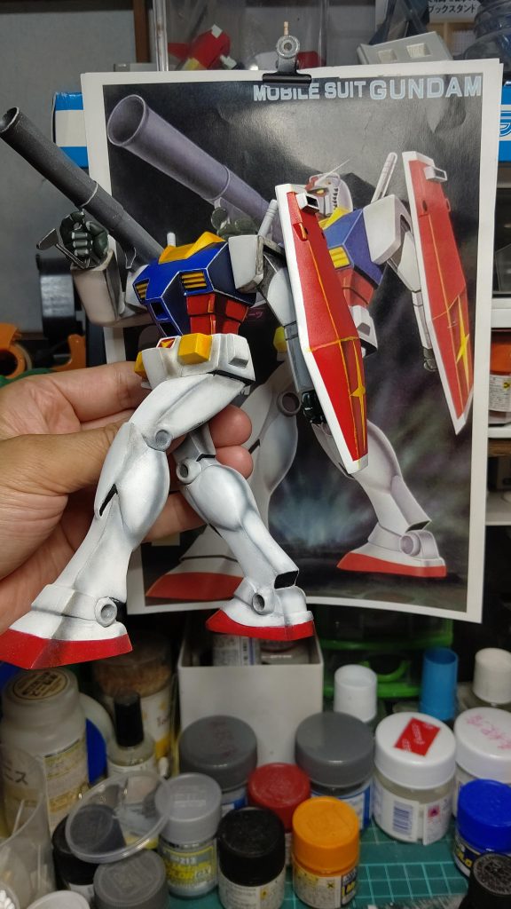 旧キット1/100 箱絵ガンダム–8枚目/制作者：W@KA