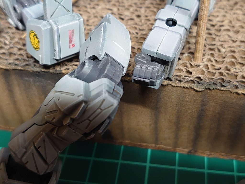 ドライブラシ、ウエザリングカラーでフィルタリングなど